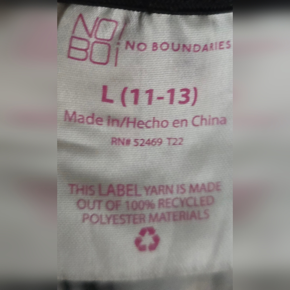 No Boundaries Bootcut Bold Floral Corduroy Pants Womens Large (11-13) Stretch - Picture 7 of 8